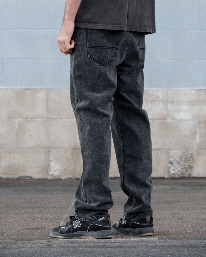 Vissla Let Loose 5 Pocket Jean in Washed Black, view 3
