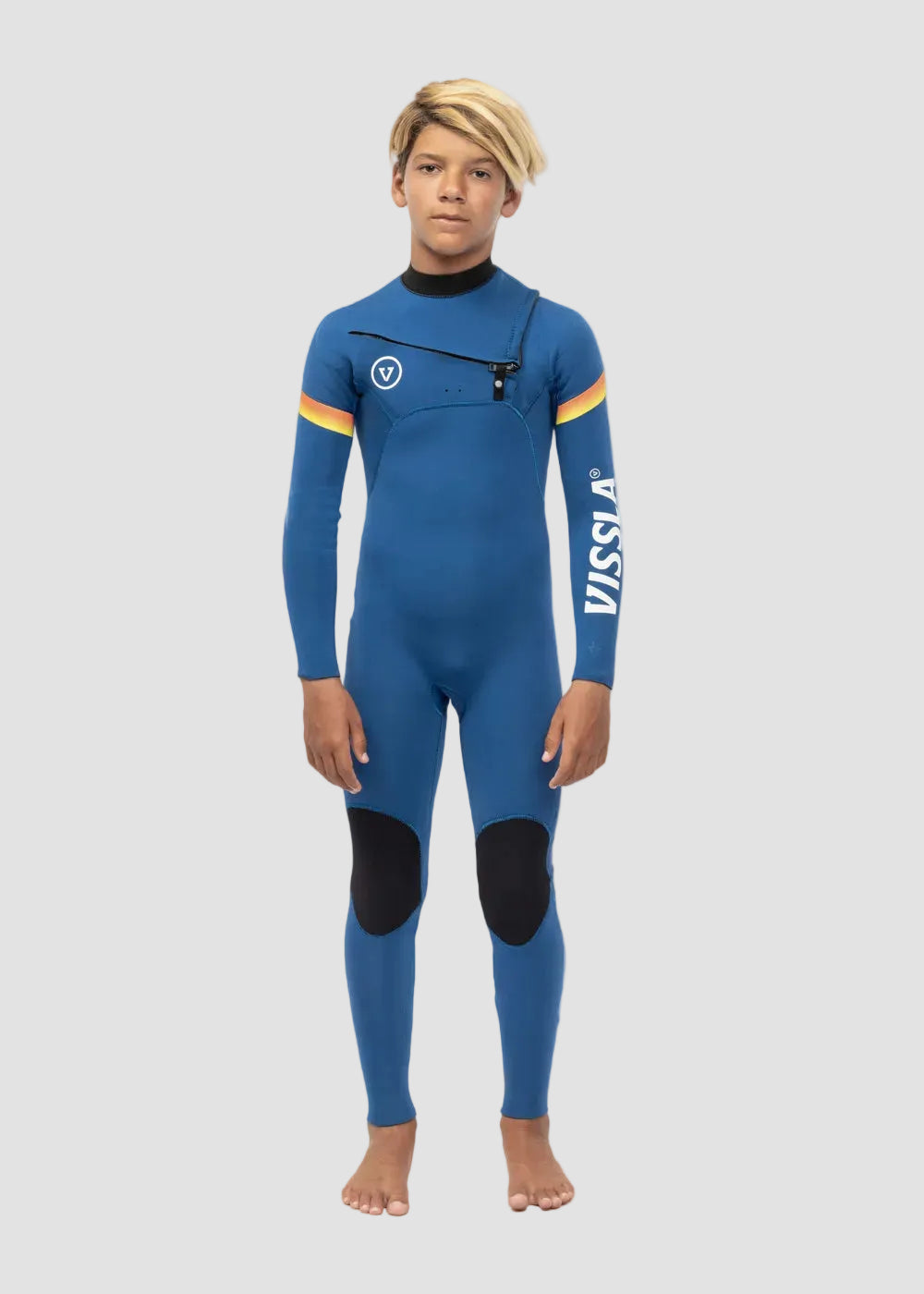 Vissla 7 Seas Boys Raditude 3-2 Full Chest Zip Wetsuit