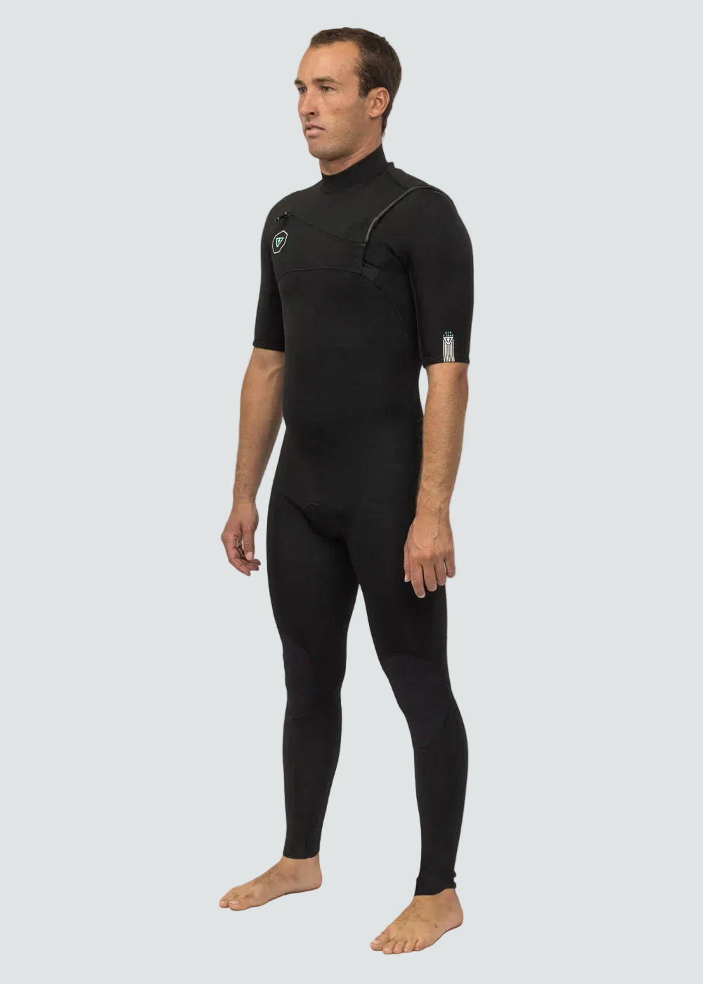 Vissla 7 Seas 2-2 Short Sleeve Full Wetsuit in Black, view 3