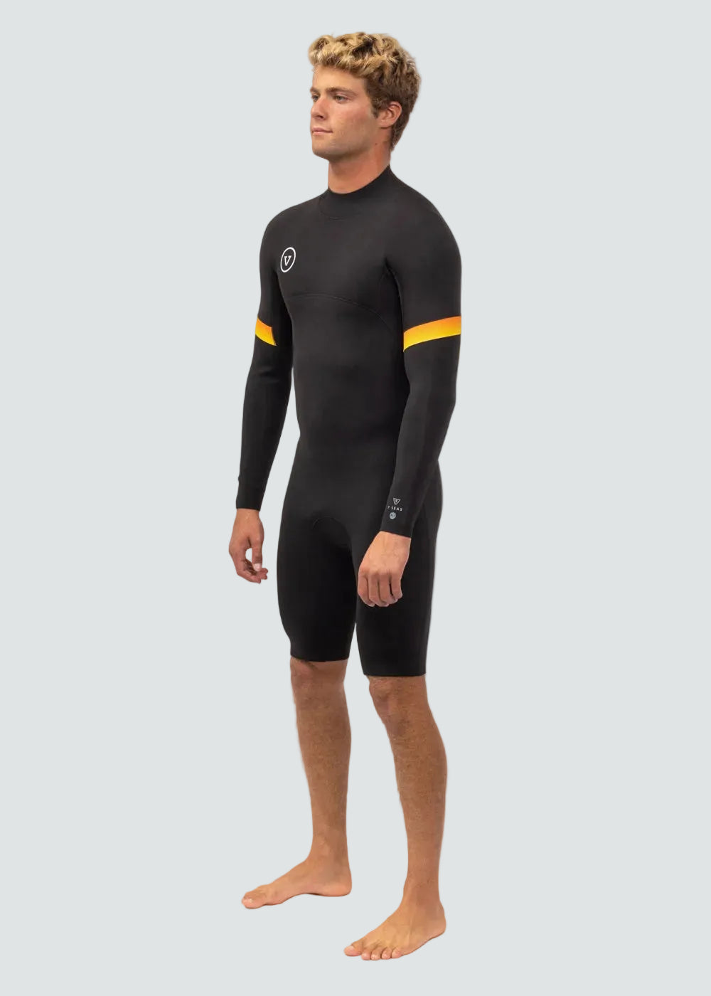 Vissla 7 Seas Raditude 2-2 LS Spring Wetsuit in Black, view 3