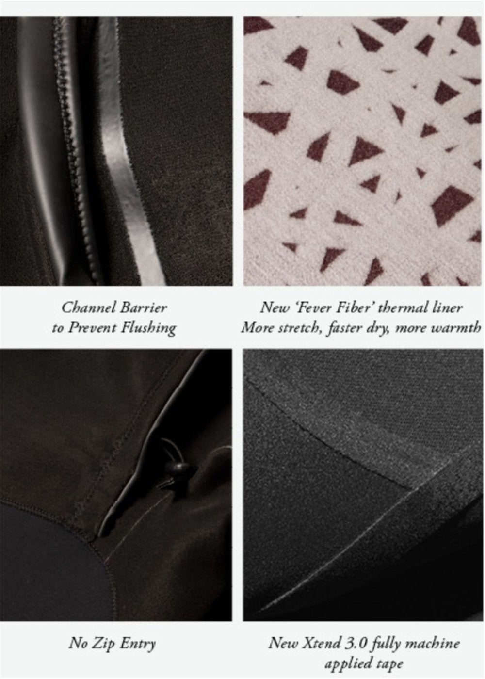 Vissla High Seas II 4-3 Full No Zip Wetsuit in Stealth, view 8