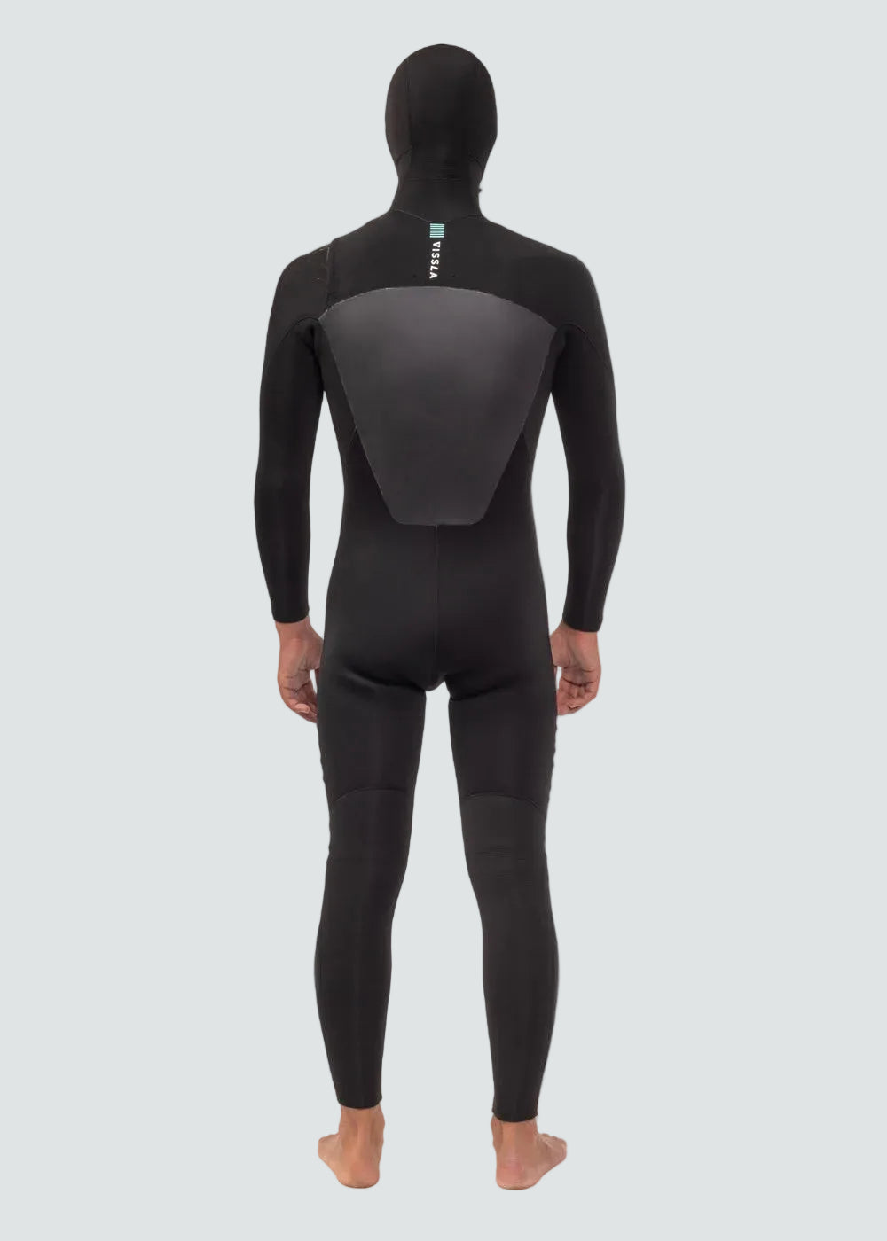 Vissla 7 Seas 6-5 Full Hooded Chest Zip Wetsuit in Black, view 2